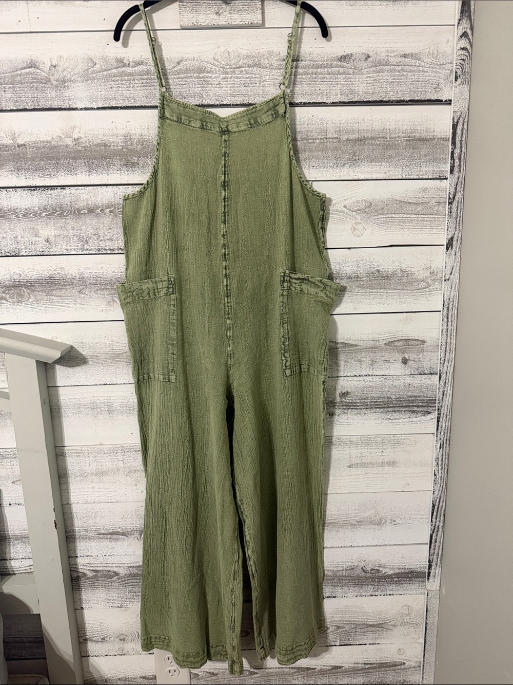 Rip Curl Olive Green Wide-Leg Jumpsuit
